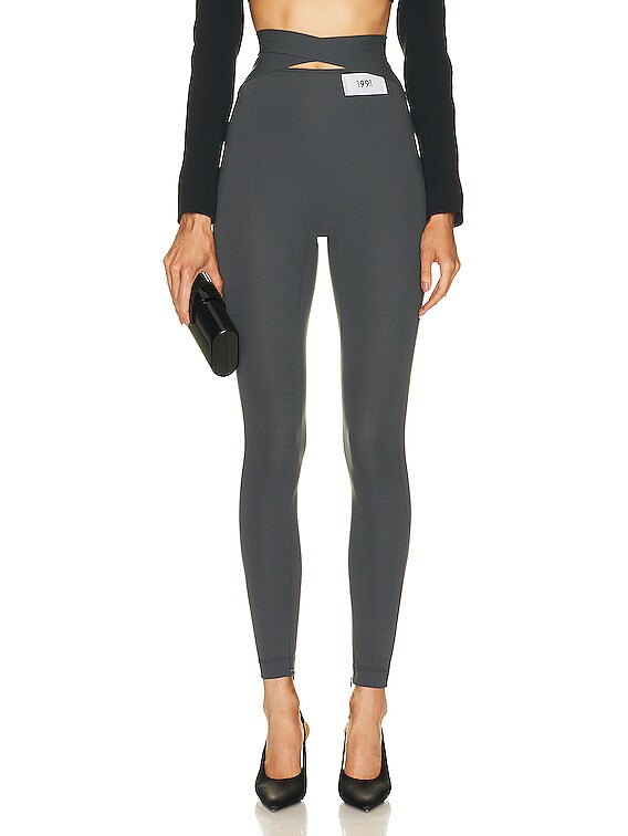 Dolce & Gabbana Woman Leggings Steel Grey Size 10 Cashmere