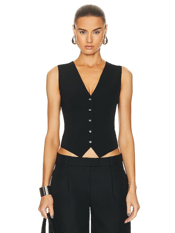 Dolce & Gabbana All-Over Buttons Sleeveless Jacket