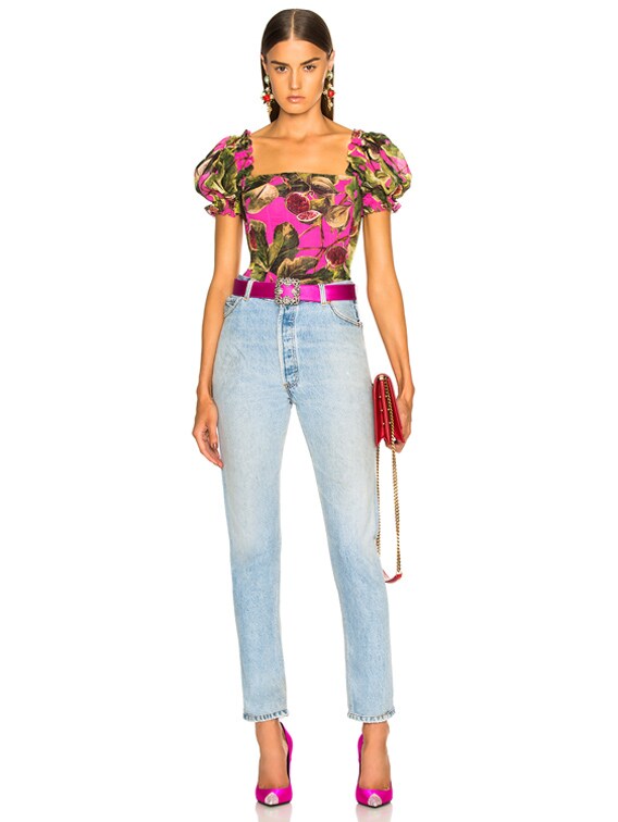 スカート Dolce & Gabbana FW24 (FXO10T JFMEXN0000) Dolce & Gabbana Floral Print Jumpsuit In Crêpe De Chine