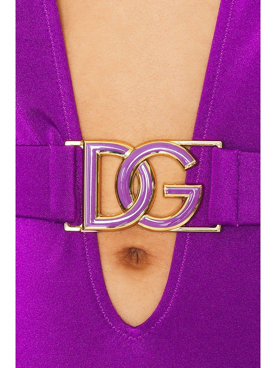 Dolce & Gabbana One Piece Swimsuit in Violet | FWRD