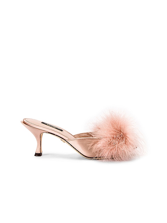 feather mules heels