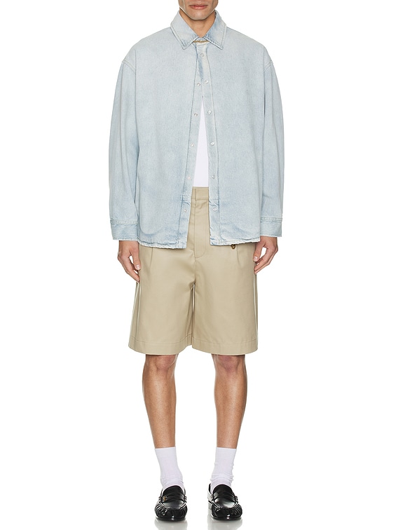 DARKPARK Keanu Denim Shirt in Ice Blue | FWRD