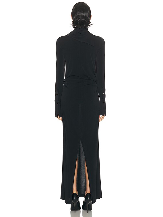 DARKPARK Filipa Cuff Long Sleeve Dress in Black | FWRD