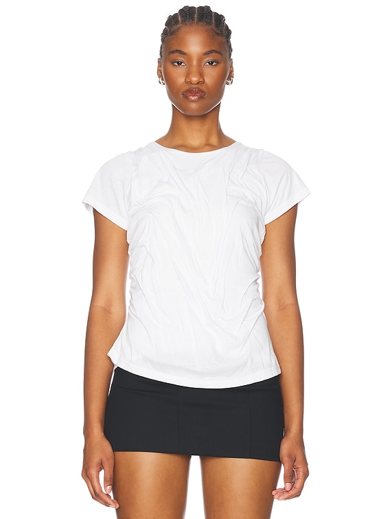Wetlook Draped Tee