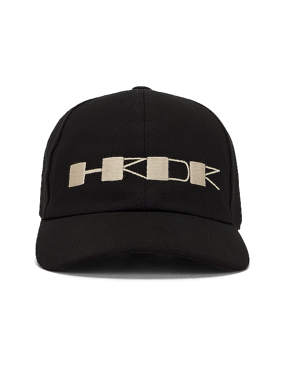 DRKSHDW by Rick Owens Hrdr Baseball Cap in Black & Pearl | FWRD