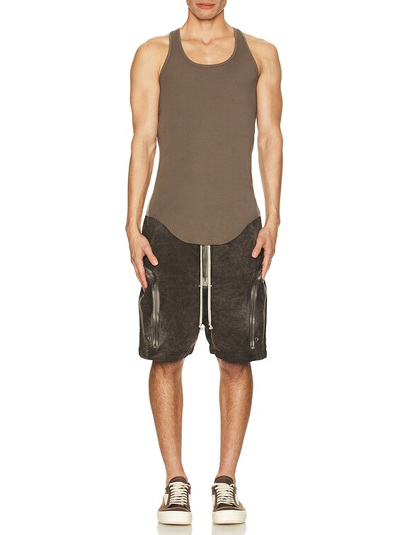 DRKSHDW by Rick Owens Bauhaus Shorts in Dust | FWRD DRKSHDW by Rick Owens Bauhaus Shorts in Dust | FWRD