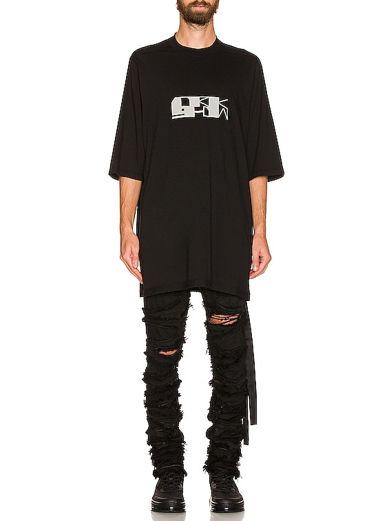 DRKSHDW by Rick Owens Detroit Cut Jean in Black | FWRD