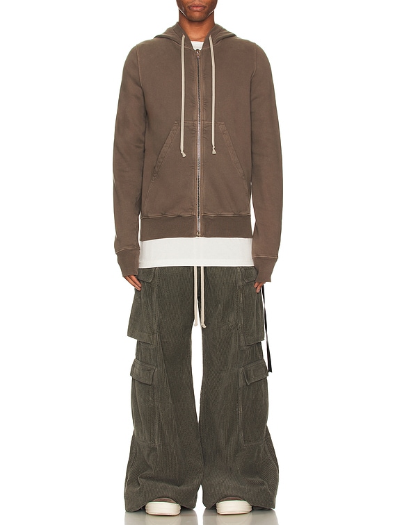DRKSHDW by Rick Owens Jason S Hoodie in Dust & Pearl | FWRD