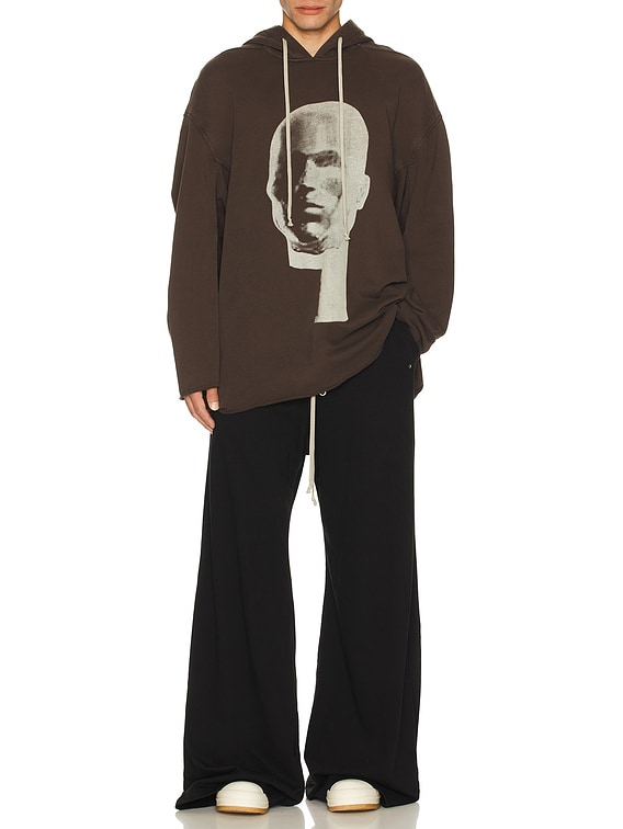 DRKSHDW by Rick Owens Peter Hoodie in Dark Dust & Pearl | FWRD