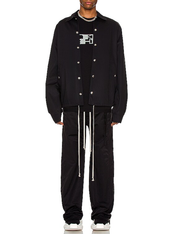 トップス rick DRKSHDW by Rick Owens Snapfront Jacket in Black | FWRD