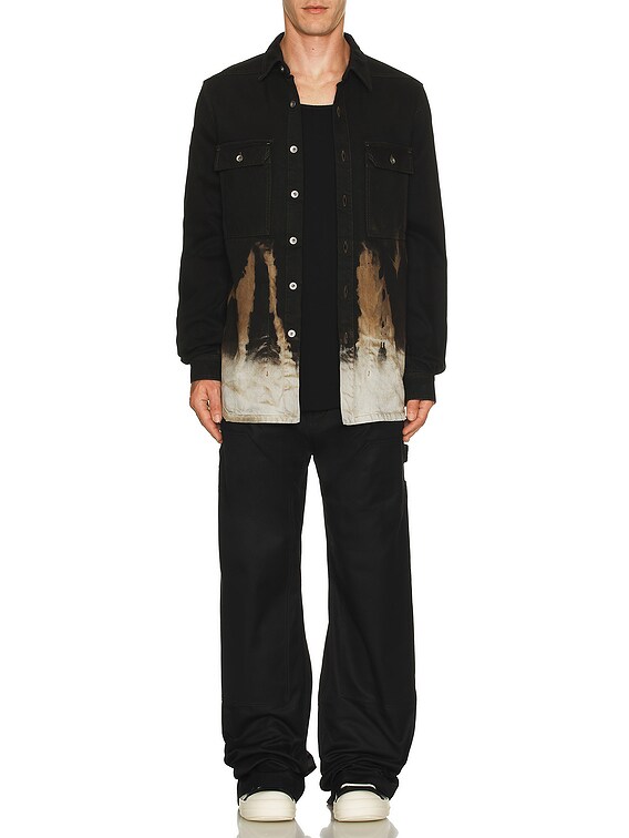 DRKSHDW by Rick Owens Outershirt in Black & Terra | FWRD