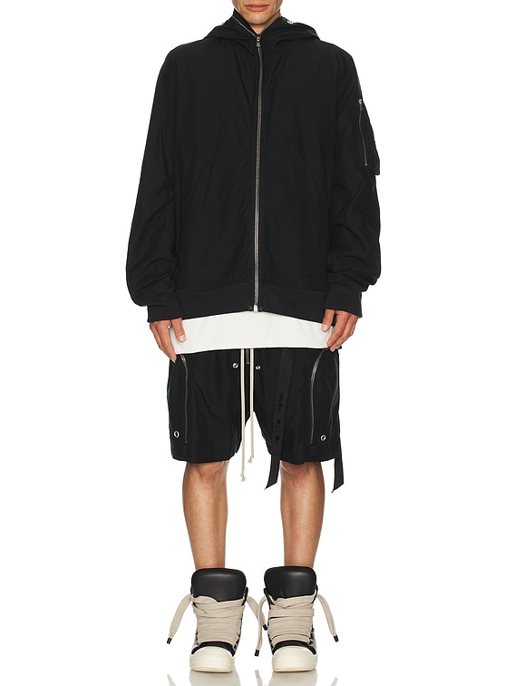 サ*カ様 F/W2014 Rick Owens DRKSHDW bomber j SchaferandweinerShops Japan - panelled logo print jacket