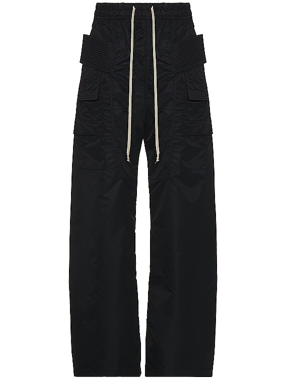 DRKSHDW by Rick Owens Creatch Cargo Wide Pant in Black | FWRD