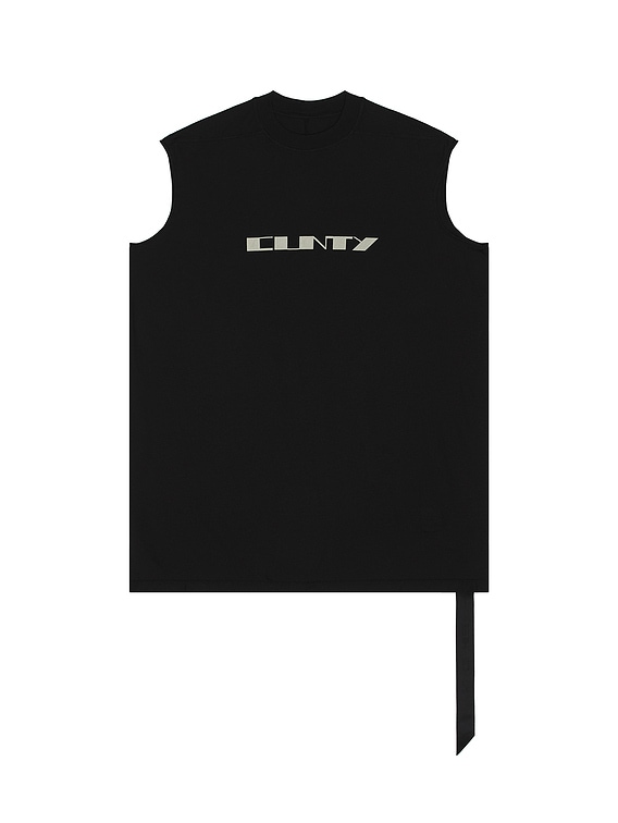 DRKSHDW by Rick Owens Tarp T Cunty Print in Black & Pearl | FWRD