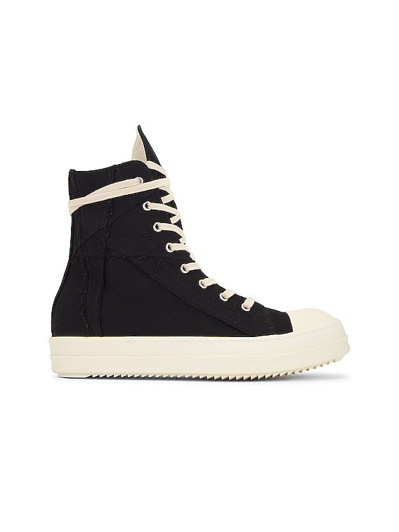 DRKSHDW | PENTA EMB SNEAKS (MUEM4) レザースニーカー DRKSHDW by Rick Owens Penta Sneaks in Black & Milk | FWRD