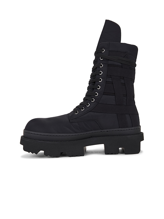 【RICK OWENS DRKSHDW】ARMY MEGATOOTH BOOT DRKSHDW by Rick Owens Army Megatooth Ankle Boot in Black | FWRD