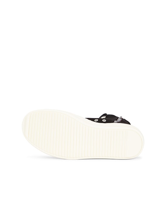 DRKSHDW by Rick Owens High Top Sneaks with So Cunty Print in Black
