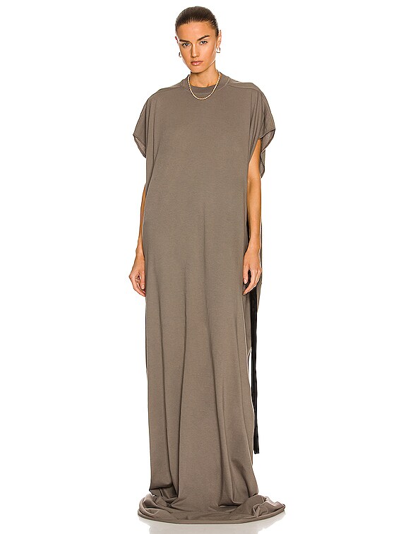 DRKSHDW by Rick Owens Tommy T-Shirt Dress in Dust | FWRD