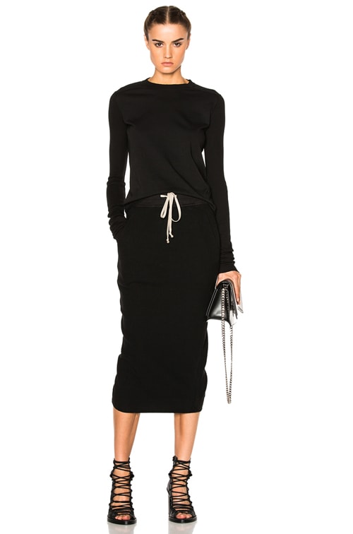 【RICK OWENS】DRKSHDW エドフ ディストレスト マキシスカート マキシ L RICK OWENS(リックオウエンス) スカート(レディース