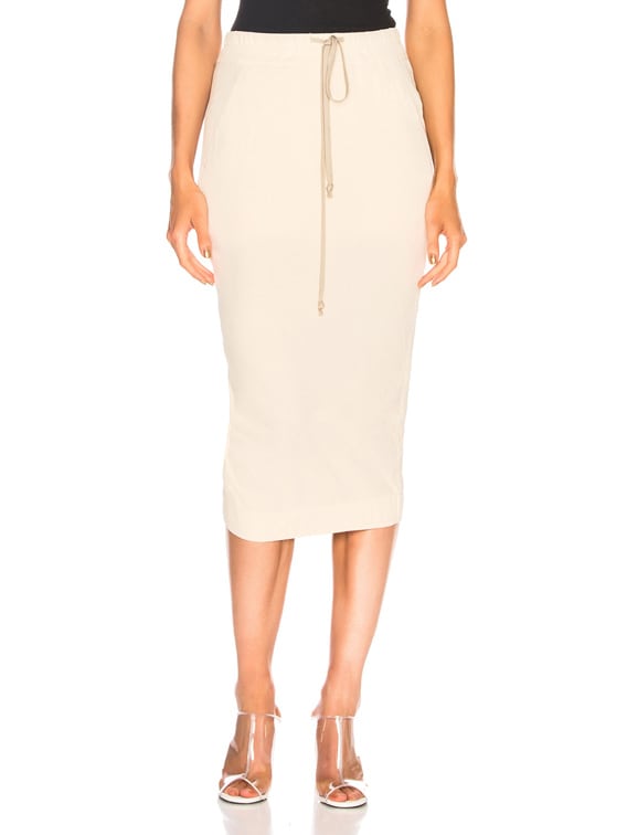 DRKSHDW by Rick Owens Soft Short Pillar Skirt in Natural | FWRD