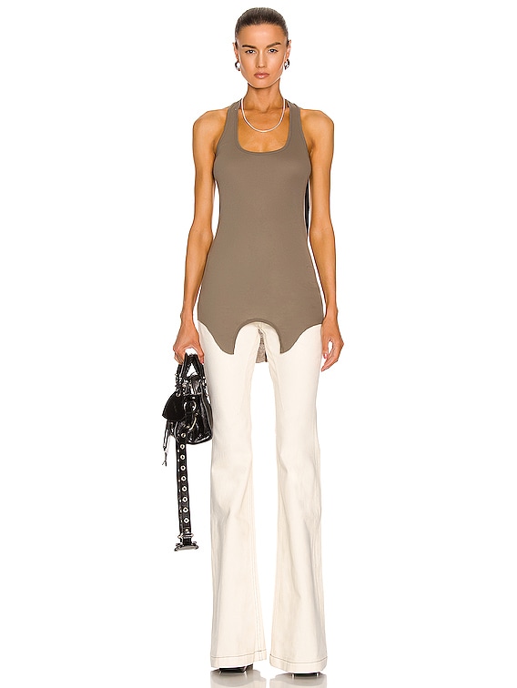 DRKSHDW by Rick Owens Glory Tank Top in Dust | FWRD