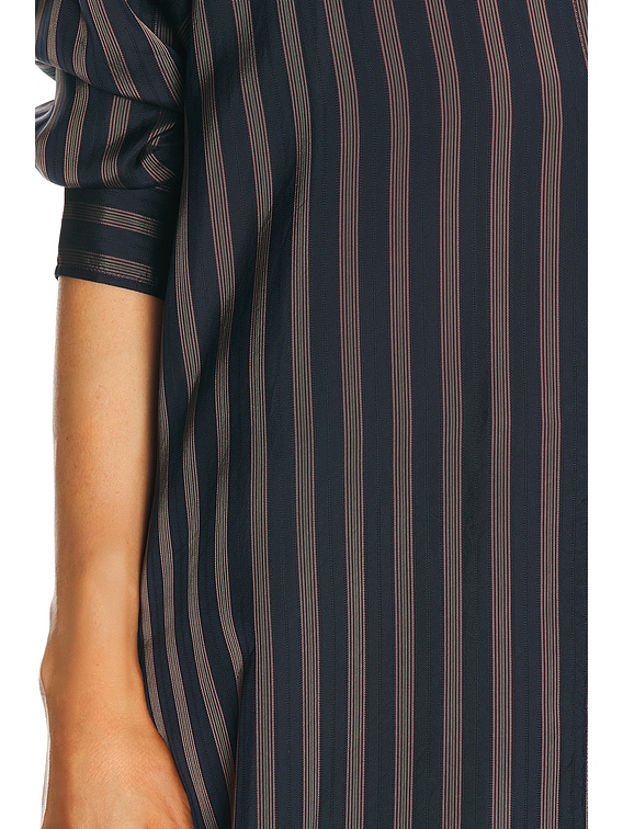 Dries Van Noten Dayley Shirt Dress in Navy | FWRD