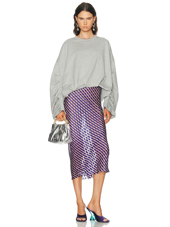 Dries Van Noten Hannett Sweatshirt in Grey Melange | FWRD