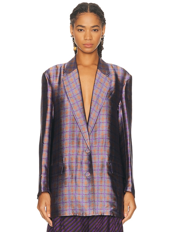 Dries Van Noten Bastis Jacket in Purple | FWRD