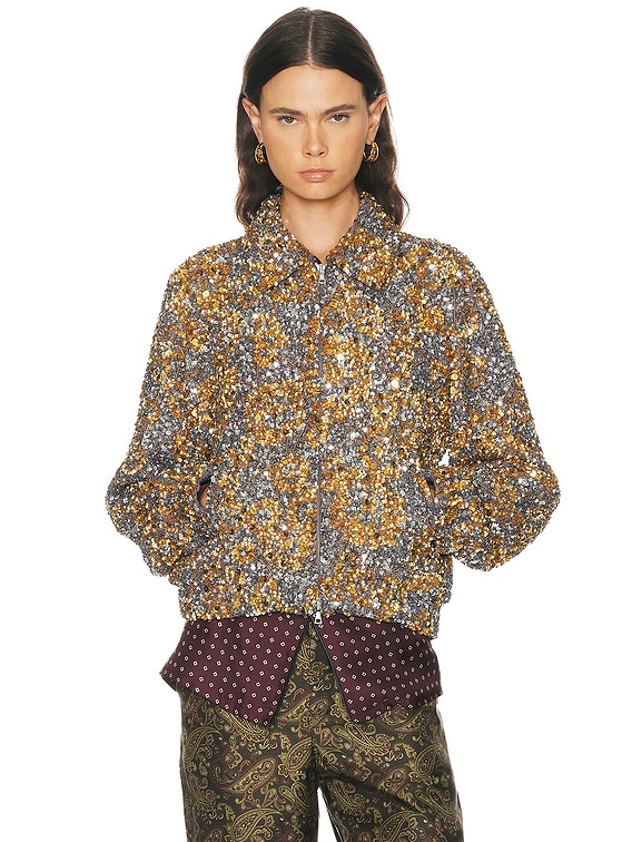 Dries Van Noten Vinnia Jacket in Silver | FWRD