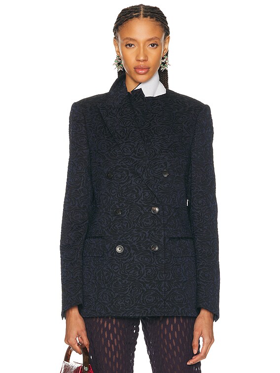 Dries Van Noten Barrysta Jacket in Navy | FWRD