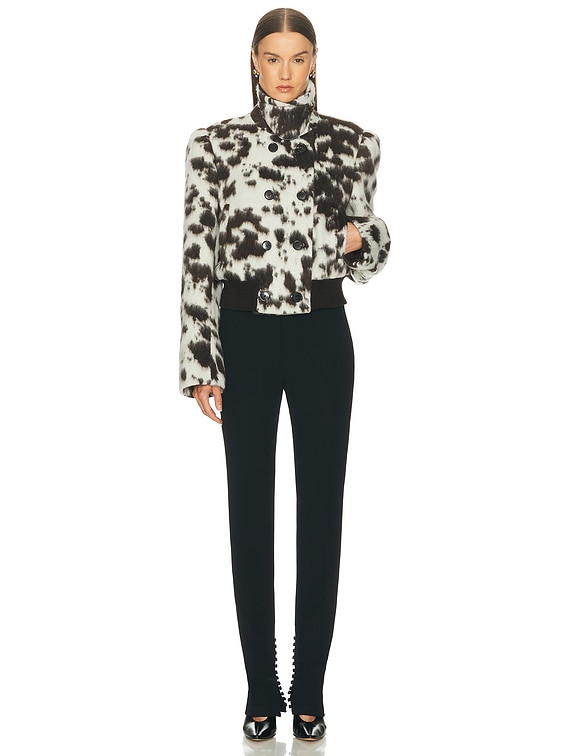 Dries Van Noten ファー付きフーデッドミリタリーブルゾン Dries Van Noten ファー付きフーデッドミリタリーブルゾン Dries Van