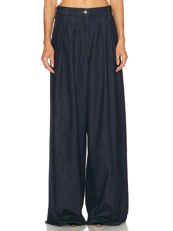 Dries Van Noten Pamplona Pants in Indigo | FWRD