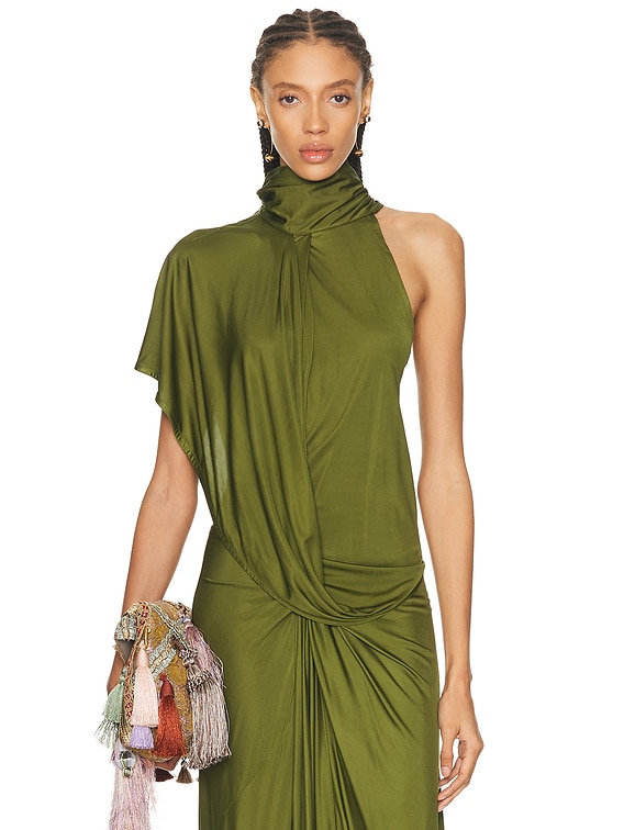 Dries Van Noten Huresta Top in Green | FWRD