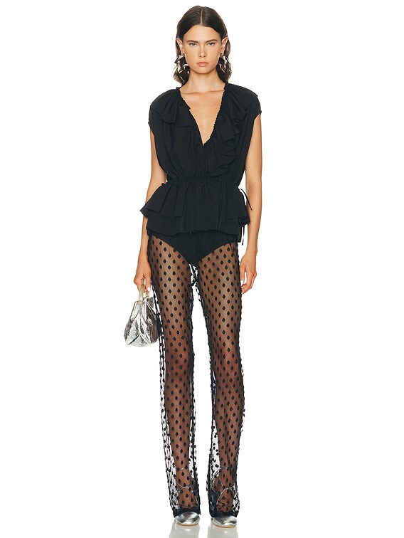 Dries Van Noten Cally Top in Black | FWRD