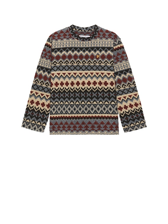 ニット/セーター Amiur crew neck jacquard knit Ami de Coeur jacquard sweater | Ami | Shop Men's Crew Neck