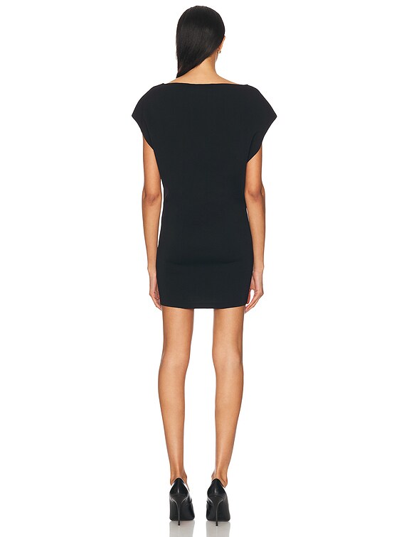 EAVES Rebecca Mini Dress in Black | FWRD
