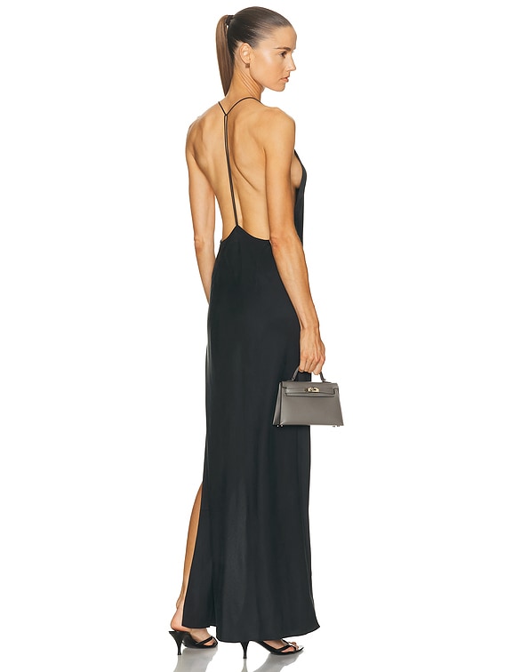 Eaves Lydia Silk Maxi Dress - Black