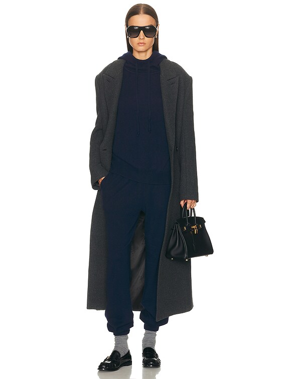 EAVES Sif Manteco Wool Coat in Dark Grey | FWRD