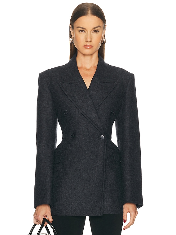 Hulda Wool Flannel Blazer