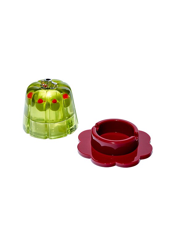 Edie Parker Novelty Jelly Tabletop Lighter in Olive | FWRD