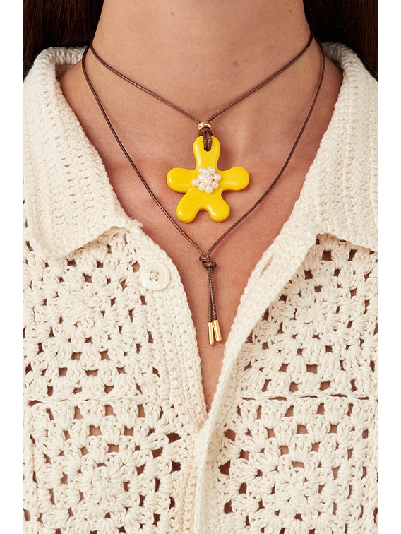 Eliou Chiki Wrap Necklace in Yellow | FWRD