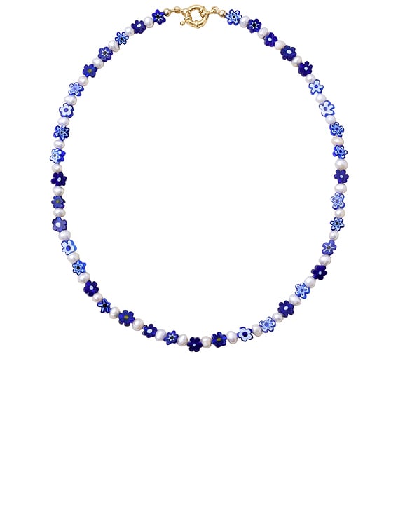 Eliou Corinna Necklace in Blue | FWRD