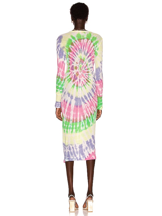 The Elder Statesman Cotton Cashmere Long Sleeve Tsunami Maxi The Elder Statesman Cotton Cashmere Long Sleeve Tsunami Maxi