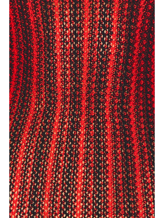 red and black fringe dress OFF-SHOULDER FRINGE JACQUARD AND CHIFFON FLARED MAXI DRESS | CULT MIA
