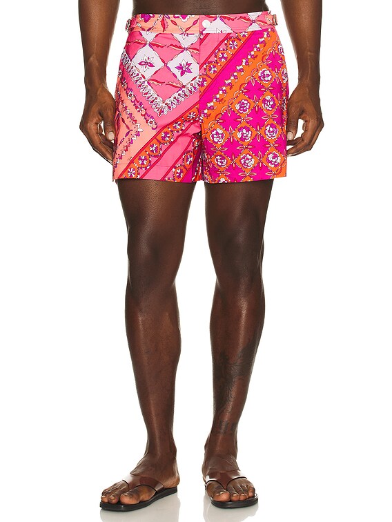 Emilio Pucci Swimtrunks in Corallo & Fuxia | FWRD