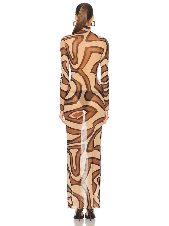 emilio pucci gold dress Emilio Pucci Black Wool Gold Beaded Long Sleeve Corset Dress M Emilio Pucci
