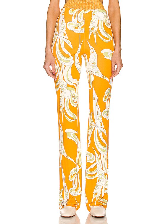 Emilio Pucci Farfalle Trouser in Arancio