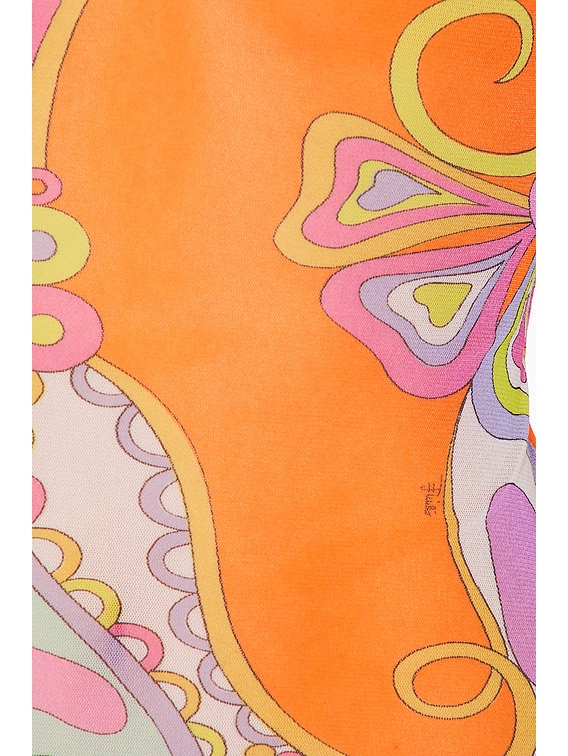 Emilio Pucci Tulle Long Sleeve Top in Multicolor | FWRD