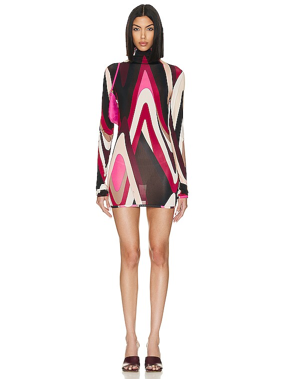 Emilio Pucci Dresses In Kaki/lime