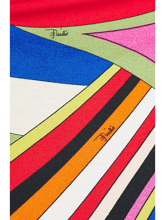 Emilio Pucci Twist Halter Top in Blue & Fuchsia | FWRD